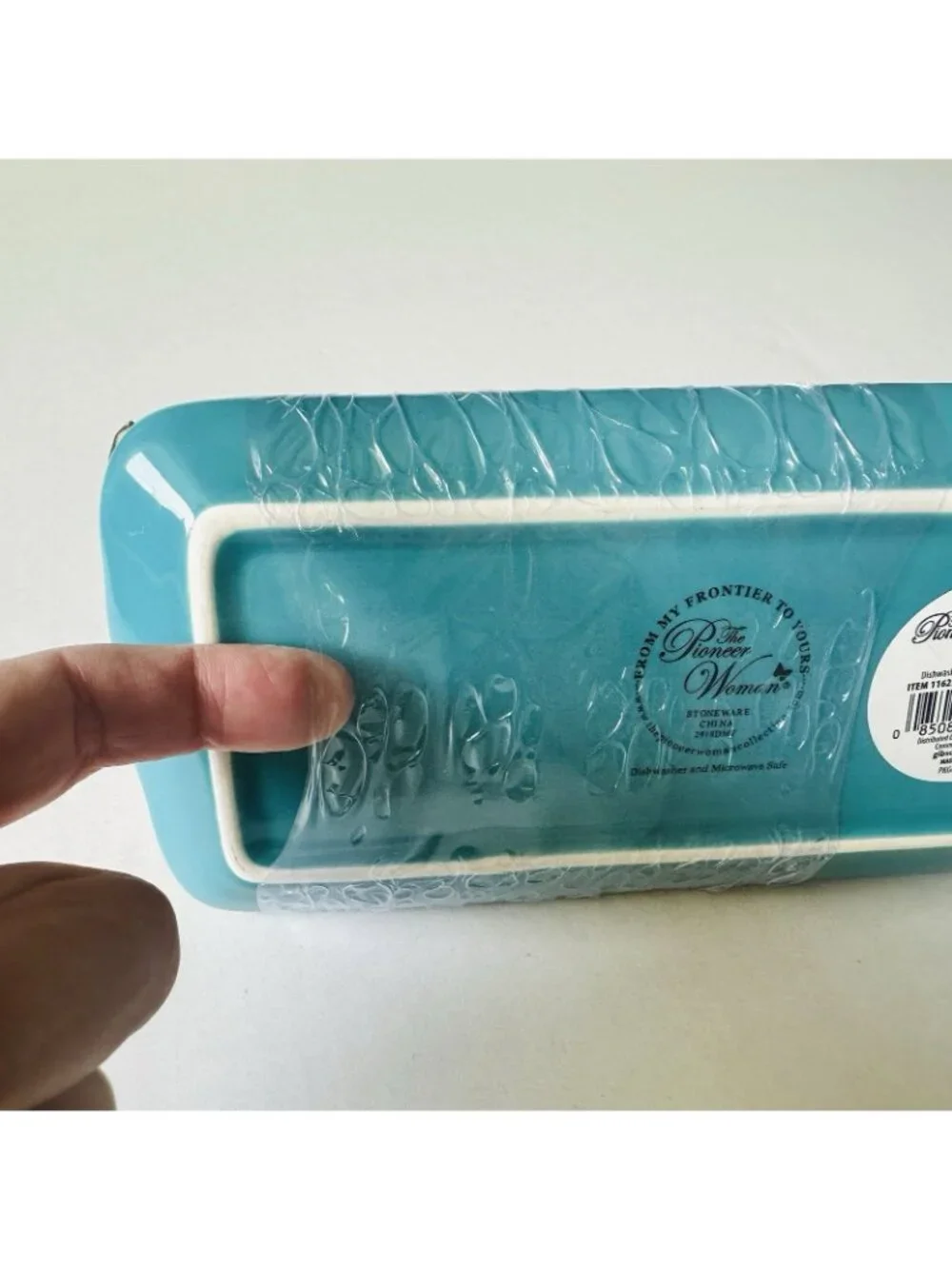Pioneer Woman Butter Dish 2016 ~ VINTAGE FLORAL ~ Multicolored Covered Stoneware